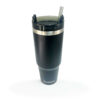 890ml Buddee Tumbler W/ Sliding Lid & Straw - Black - Image 4