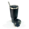 890ml Buddee Tumbler W/ Sliding Lid & Straw - Black - Image 2