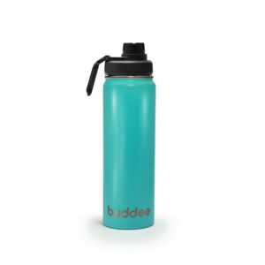650ml Buddee Bottle WM w/ Spout Lid - Turquoise