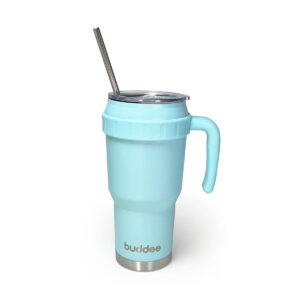 1200ml Buddee Tumbler W/ Sliding Lid & Straw - Powder Blue