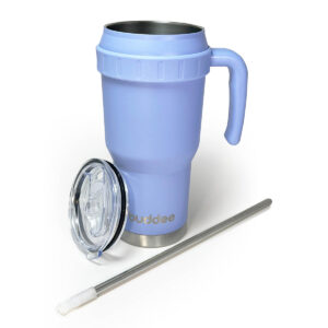 Alternative view of 1200ml Buddee Tumbler W/ Sliding Lid & Straw - Light Cobalt Blue